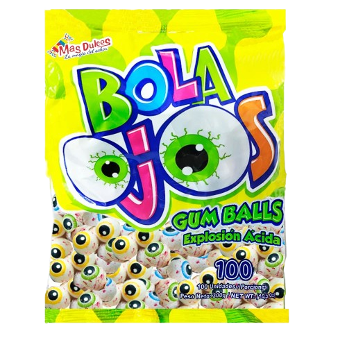 Chicle Bola Ojos Acidos